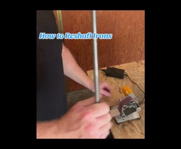 Reshafting Irons #golfequipment #golf #golfer @golfworks @WedgeGuys @pxg @TrueTemperGolf