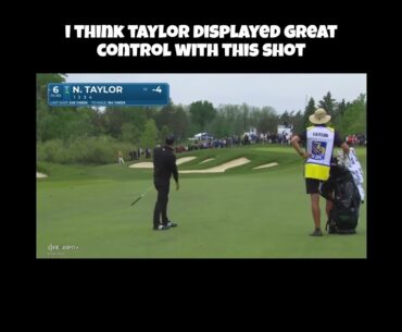Nick Taylor Hits Excellent Approach Shot! #golf #nicktaylor #pgatour