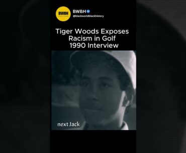 Black History | Tiger Woods Exposes Racism in Golf | 1990 Interview'' #america#blackhistory #shorts