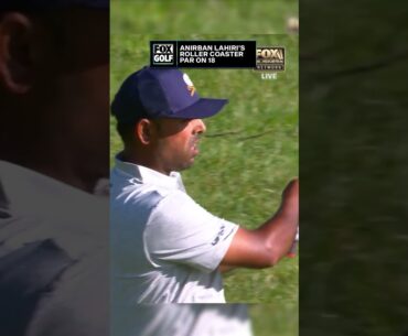 Anirban Lahiri with a CLUTCH par on 18! 🤯 #AnirbanLahiri #livgolf #golf #dc