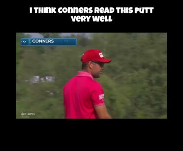Corey Conners Makes Outstanding Birdie Putt! #golf #coreyconners #pgatour