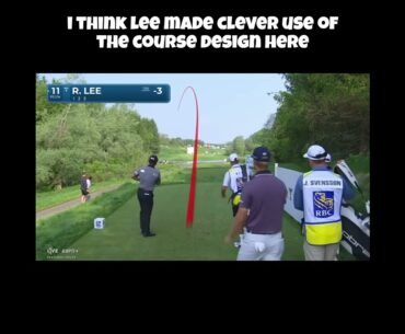 Richard Lee Hits Genius Tee Shot! #golf #richardlee #pgatour