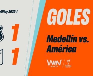 Medellín vs. América (goles) | Liga BetPlay Dimayor 2025-1 | Cuadrangulares - Fecha 1