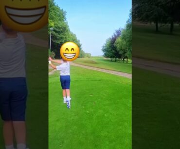 Was this two good hits for a new golfer? #music #golf #golfswing #golfer #good #amazing #junior