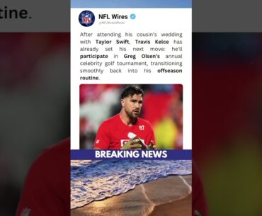 Travis Kelce Heads to Greg Olsen’s Golf Event ⛳ After Wedding 🏈🔥 #traviskelce #wedding #shorts