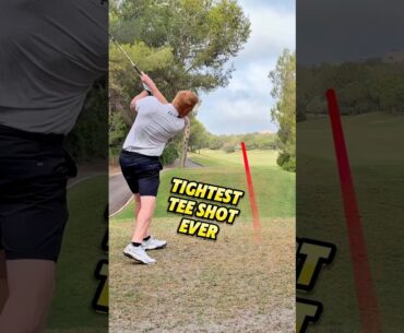 This Tee Shot was EXTREMELY Intimidating 🧐 #golf #golfcourse #golfer #golfshorts #golflife