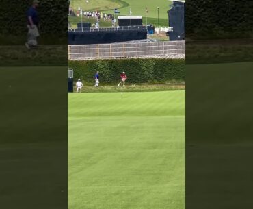 Hitting a putter from 122 yards at Oakmont! 😅