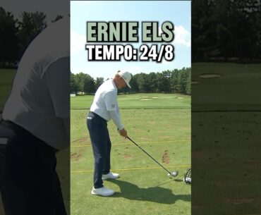 Watch how perfect Ernie Els’ tempo is! #golf
