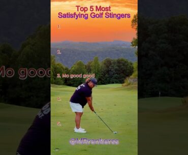 Top 5 Most Satisfying Golf Stingers  #rank #golf