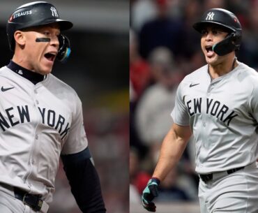 Aaron Judge and Giancarlo Stanton go BACK-TO-BACK off Emmanuel Clase to TAKE THE LEAD in ALCS Game 3