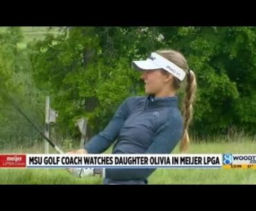 MSU Golf coach watches daughter Olivia in Meijer LGPA