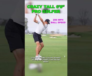 The TALLEST Pro Golfer 🌎Christo Lamprecht Slow Motion Driver Swing Analysis #golf # golfswing