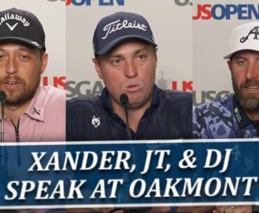 Xander Schauffele, Justin Thomas, & Dustin Johnson Preview U.S. Open At Oakmont.