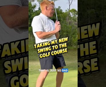 Taking My New Golf Swing to the Golf Course #golf #golfshorts #golfer #golfing #golflife