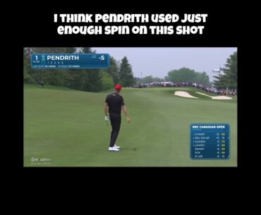Taylor Pendrith Hits Stunning Approach Shot! #golf #taylorpendrith #pgatour