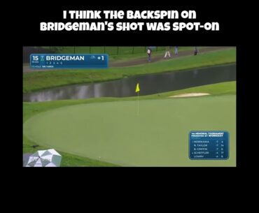 Jacob Bridgeman Hits Outstanding Shot! #golf #jacobbridgeman #pgatour