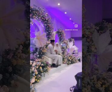 Persiapan majlis pernikahan pasangan Fatin & Asyraf di Dewan Kenanga Bangi Golf Resort.