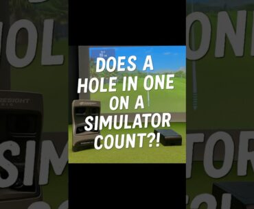 One swing, one hole-in-one..but does it count?🤔⛳️ #SimulatorAce #GCQuadMax #foresightsports