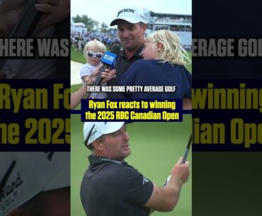 Ryan Fox on his incredible 3 wood shot that helped him secure the 2025 RBC Canadian Open! 🇨🇦🏆