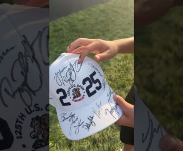 U.S. Open fan with ACE memory: Young spectator rattles off every golfer name and signature on hat