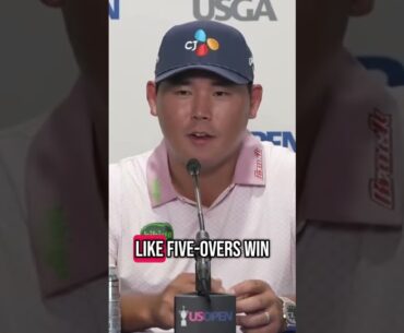 Si Woo Kim with some relatable comments after finishing 2-under in the 1st round at the US Open ⛳