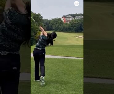 안정적인 구질~👍🏻👍🏻🖤 | KLPGA 김민(Min Kim) #골프레슨