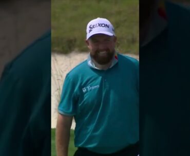 The EAGLE has landed! Lowry holes out from 160 yards! #usopengolf #golf #shanelowry