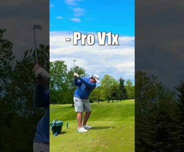 Titleist Pro V1 vs Left Dash Pro V1x. #golf #golfgear #golfshorts