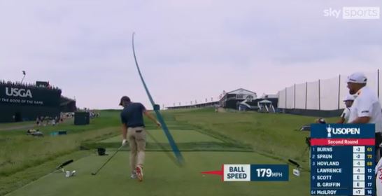 A tee box on the 17th came off second best against McIlroy's club