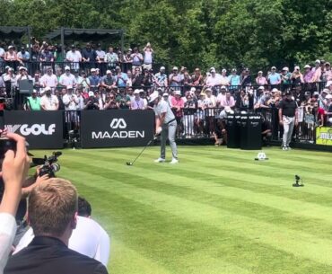 Cam Smith, Dustin Johnson and Brooks Koepka tee off at LIV Golf Virginia