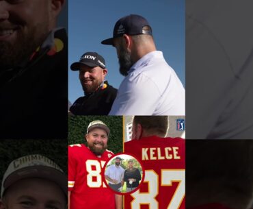 Jason Kelce Funny Moment with PGA Golfer Shane Lowry who dressed as Travis Kelce for Halloween