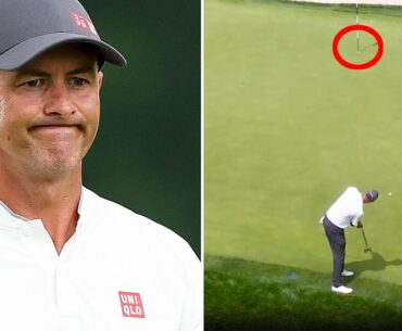 Fans call out 'unfair' detail as Adam Scott chases history in US Open final round