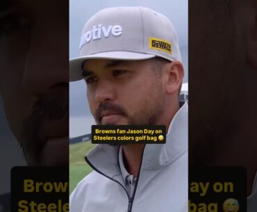 Jason Day is a Browns fan despite Steelers colors 😂