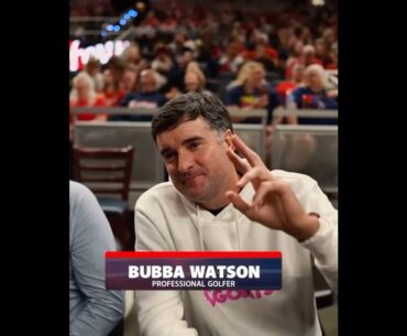 Bubba Watson court side at the Indiana Fever game