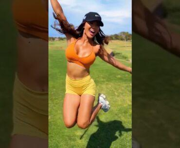 Amazing Golf Swing you need to see | Golf Girl awesome swing | Golf shorts | Michele Uemoto