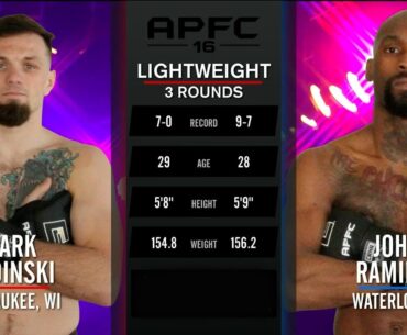APFC 16: Mark Choinski vs John Ramirez | March 23, 2025