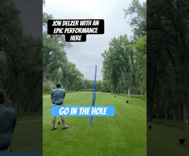 Jon Delzer with an excellent two!  #golf #golfskill #golfer