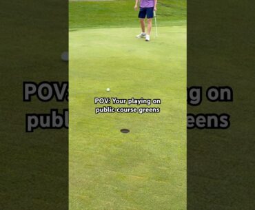 These Greens Were Awful!! #golf #fail #funny #fyp #shorts #commonclub