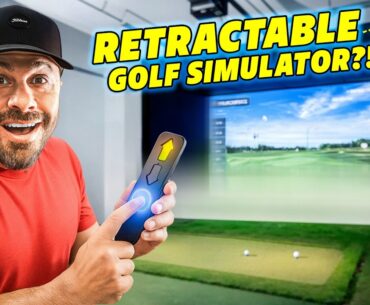 The World’s First RETRACTABLE Home Golf Simulator?