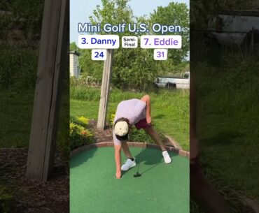 2025 Mini Golf U.S. Open Semi-Final, 3. Danny vs 7. Eddie (Holes 11-12) #golf #minigolf #usopen
