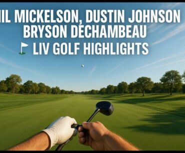 Phil Mickelson, Dustin Johnson, Bryson DeChambeau ⛳ LIV Golf #livgolf