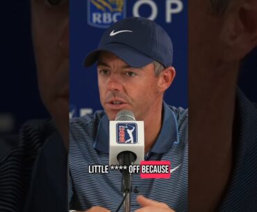 Heated discussion at the RBC Canadian Open with the Media and Rory McIlroy 👀 thoughts? comments? ⛳