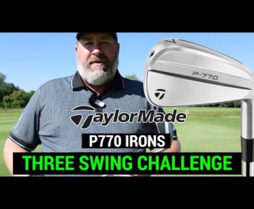 Testing the TaylorMade P770 Irons (2024) | THREE SWING CHALLENGE