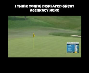 Carson Young Hits Incredible Approach Shot! #golf #carsonyoung #pgatour