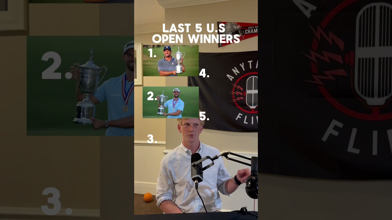 Last 5 U.S. Open winners! Who wins this edition of the U.S Open #usopengolf #usga #wisconsingolf Last 5 U.S. Open winners! Who wins this edition of the U.S Open #usopengolf #usga #wisconsingolf