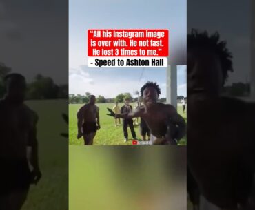 Speed kept beating Ashton Hall in a race 😅 (via @IShowSpeed)