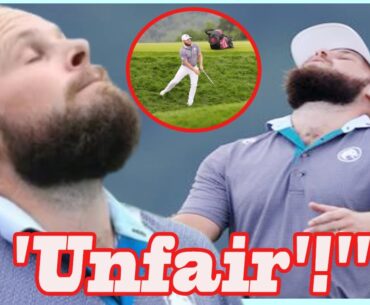Tyrrell Hatton snaps back at reporter as he brands US Open course 'unfair'