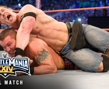 FULL MATCH — Orton vs. Cena vs. HHH — WWE Title Triple Threat Match: WrestleMania XXIV