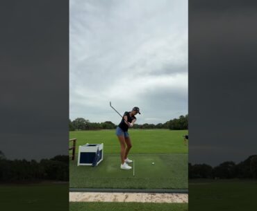 Kai Trump hops on the trend #golf #golfswing #viral #sports #trump