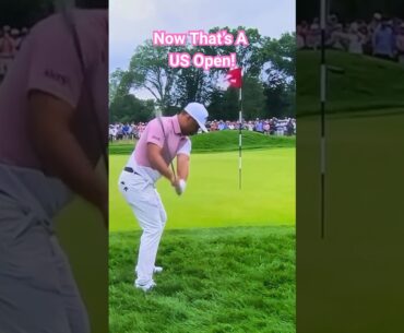 US open rough you need a steep angle of approach 👍🏼 #golf #usopen #shorts #shortgame